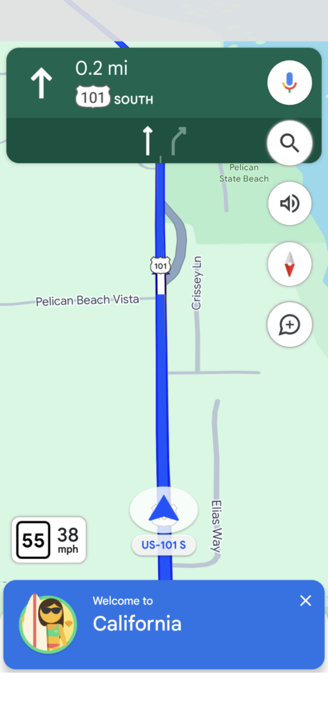 The Subtle Joys of Google Maps “Welcome to…” State Notifications