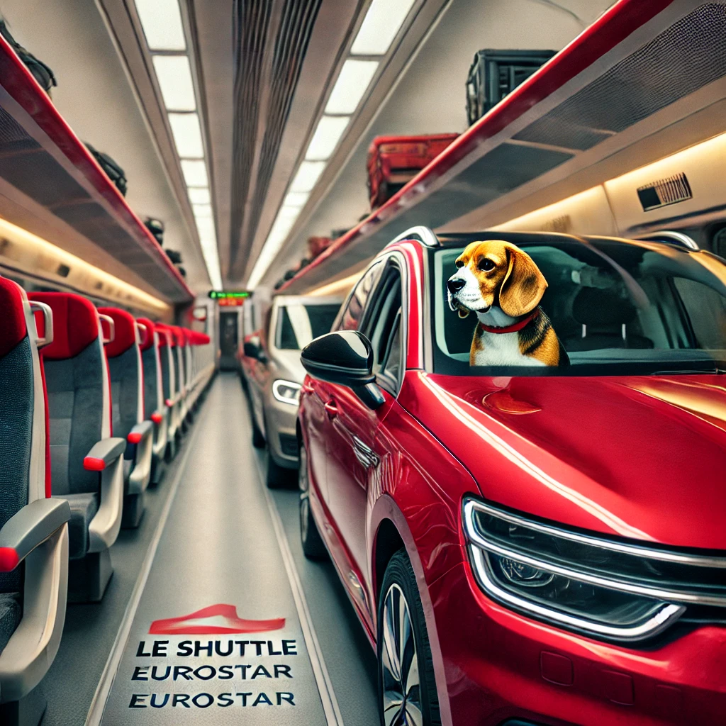 England to Mainland Europe – leShuttle with a Beagle