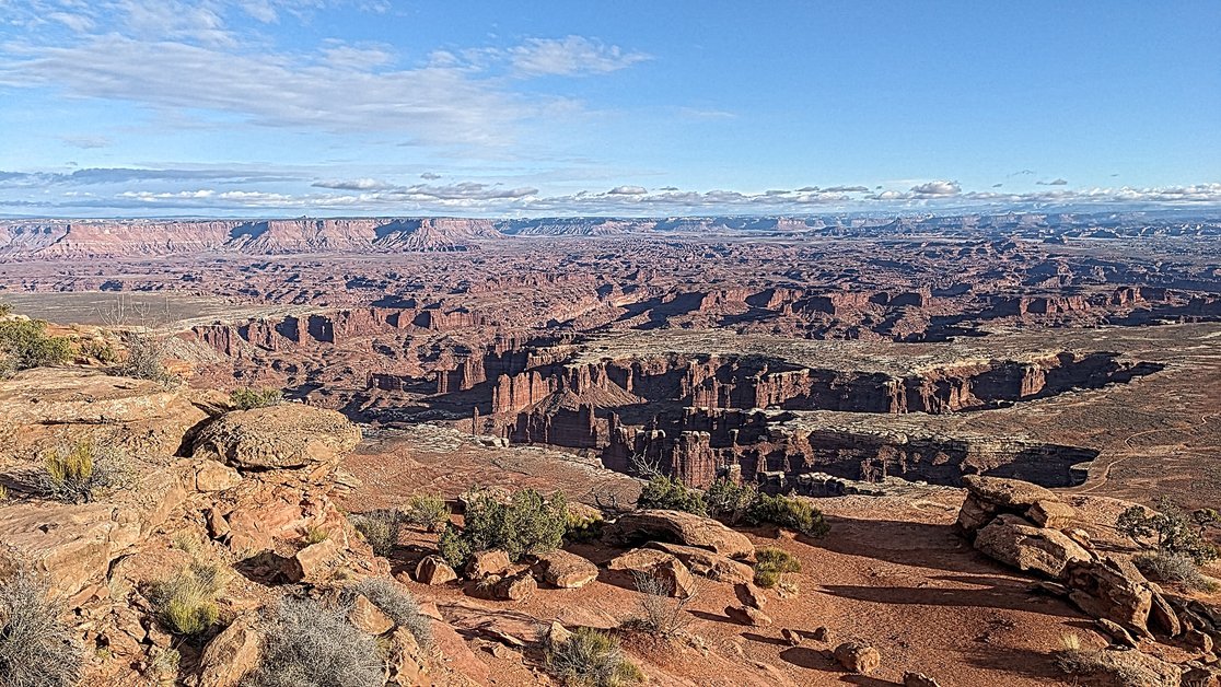 Canyonlands National Park Island in the Sky Footprint Rock Edge Cliff image