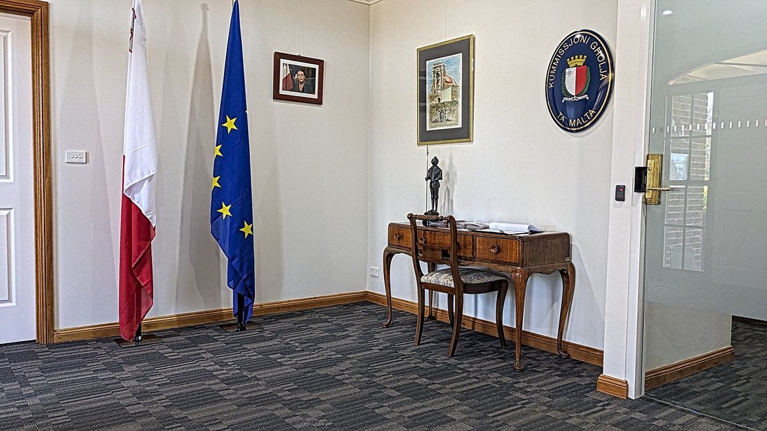 Australian Consulate in Malta foyer