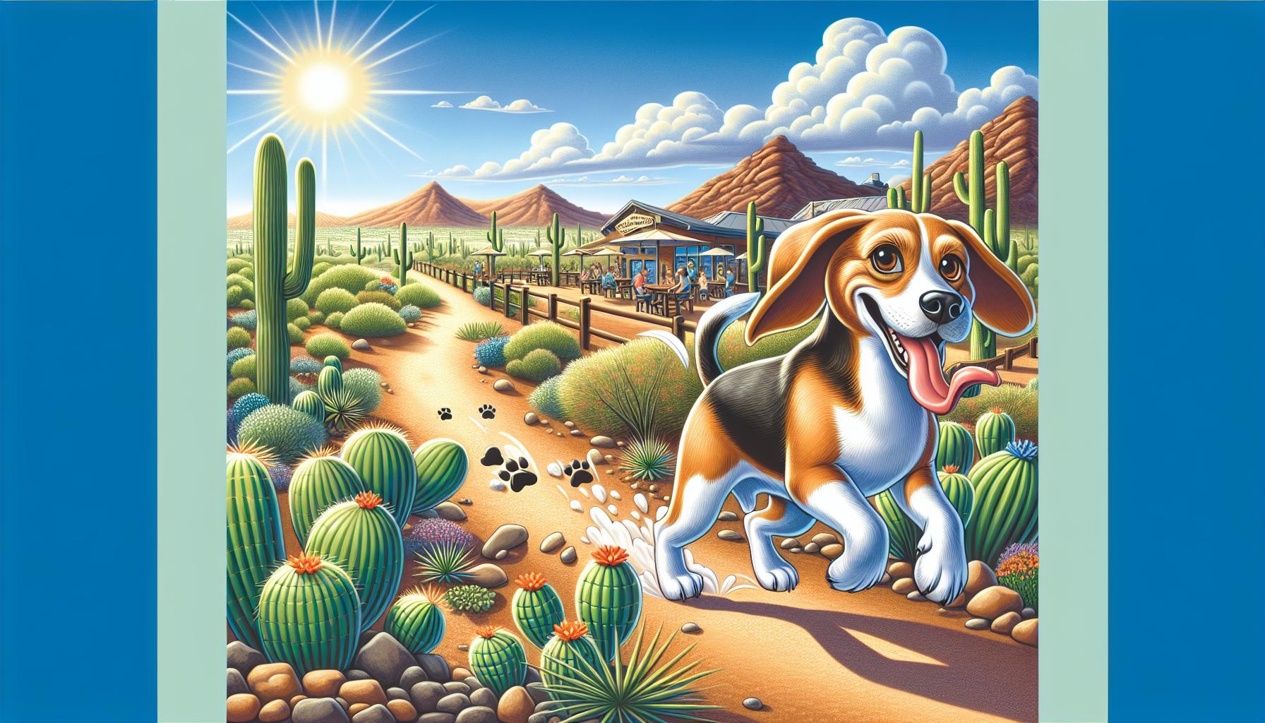 Beagle Sniffy explores Scottsdale: a day trip filled with dog-friendly hikes, eateries, and attractions in the desert landscape.