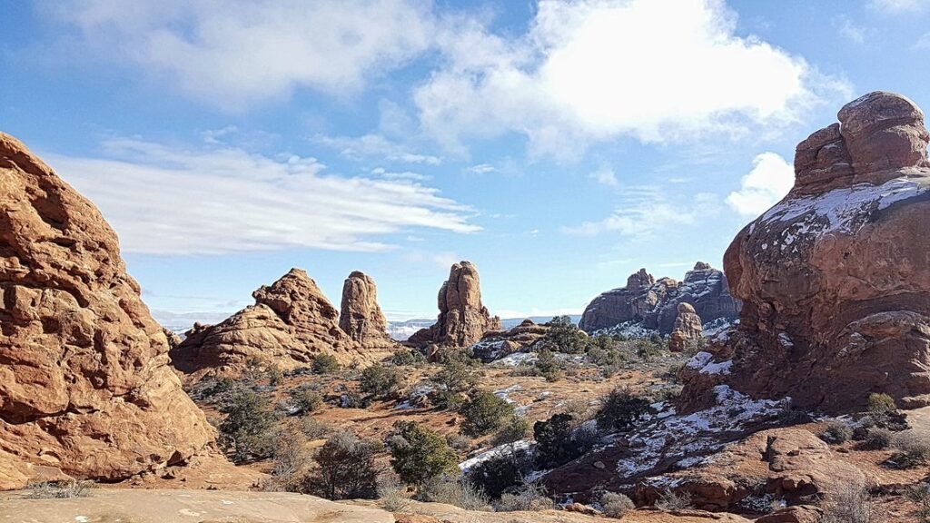 Arches National Park scenic view from South Window Arch