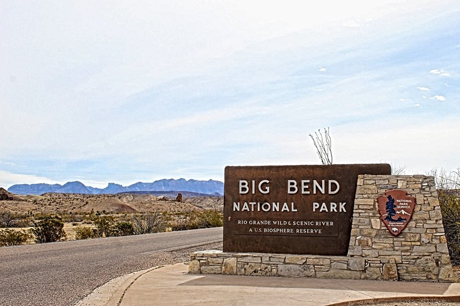 Big Bend National Park visitors sign