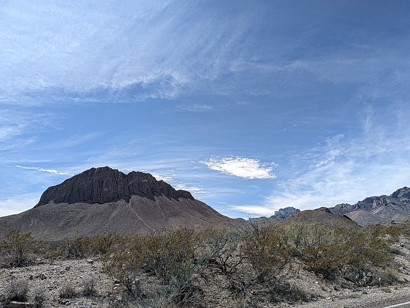 Breathtaking View of the Mountains at Grande Overlook, Big Bend National Park Texas