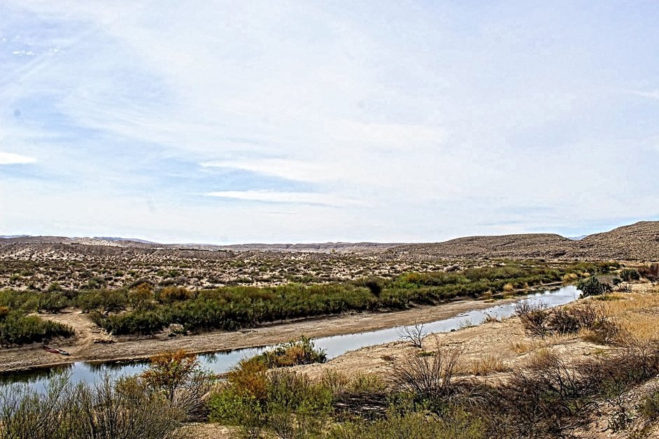 Stunning View of the Rio Grande River at Boquillas del Carmen Crossing Point