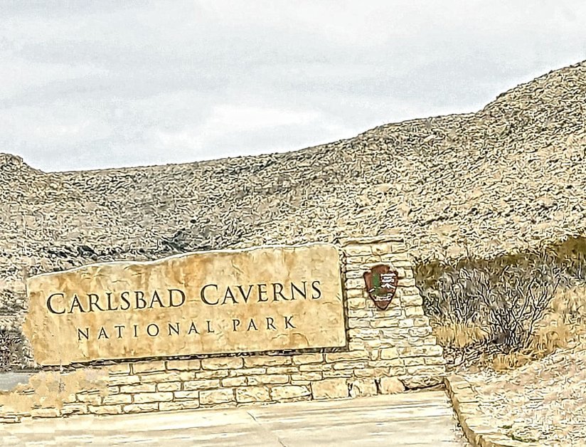 Carlsbad Caverns National Park Entry Sign