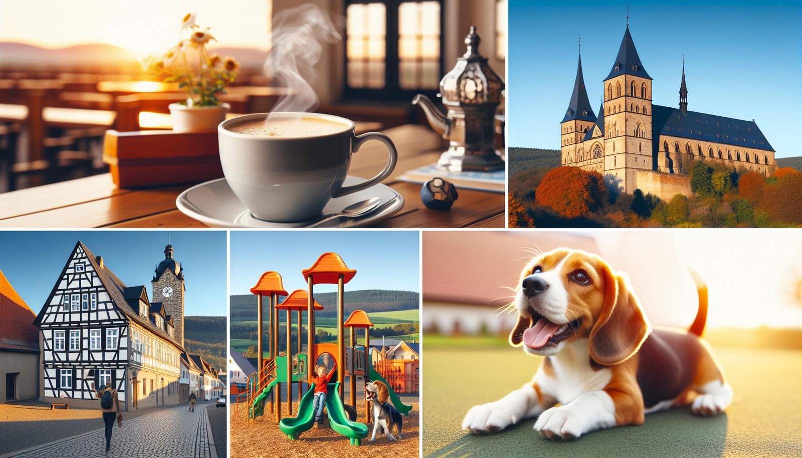 Feature image depicting a morning in Hahndorf, Adelaide Hills, showcasing coffee, playground fun, and rich German heritage in a historic village.