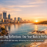 Perth and Dunsborough coastline reflecting on returning home after travel