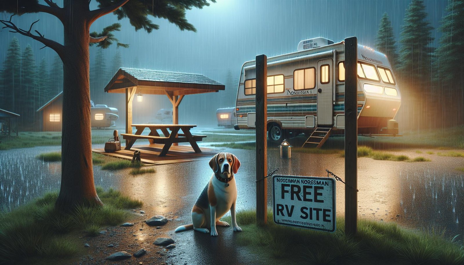 A Rainy Night in Norseman: Free RV Site Experience