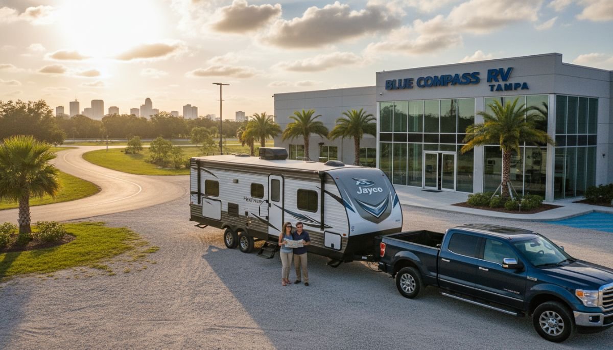 Exploring the Purchase Journey of a Used 2019 Jayco Feather x213 from Blue Compass RV Tampa